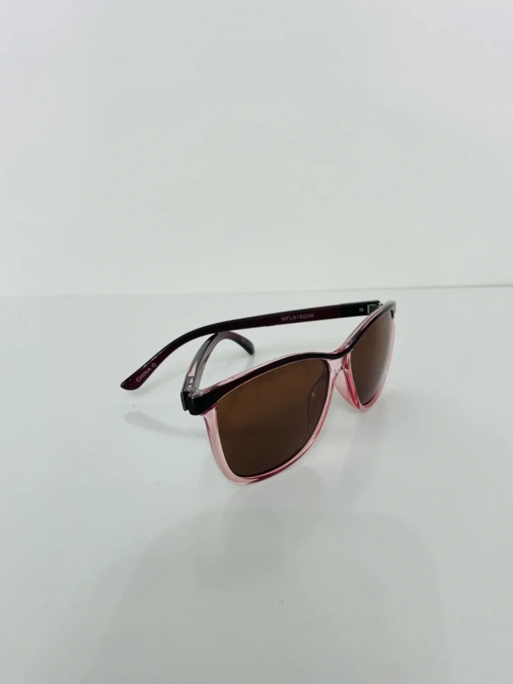Fila Women's Cat-Eye Rose Pink Tinted Frame Sunglasses 100% UVB Protection